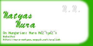 matyas mura business card